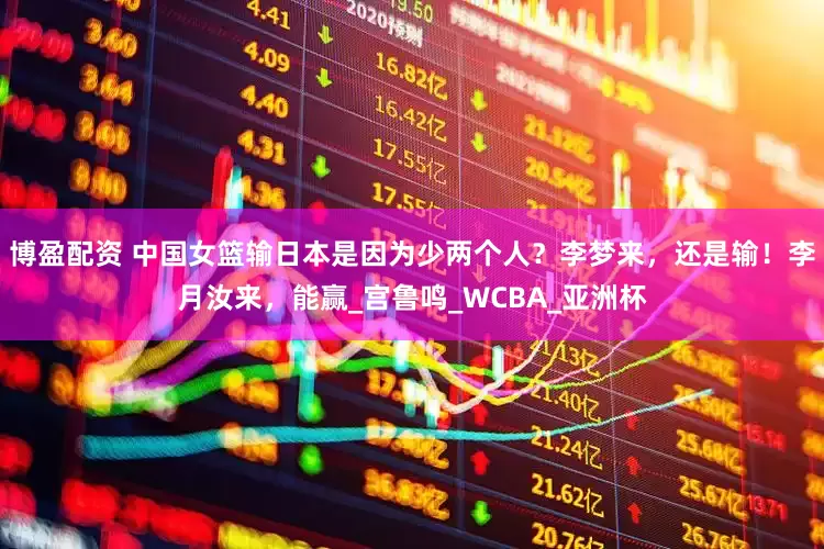 博盈配资 中国女篮输日本是因为少两个人？李梦来，还是输！李月汝来，能赢_宫鲁鸣_WCBA_亚洲杯